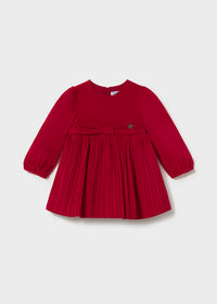 Vestido terciopelo plisado bebé