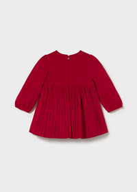 Vestido terciopelo plisado bebé
