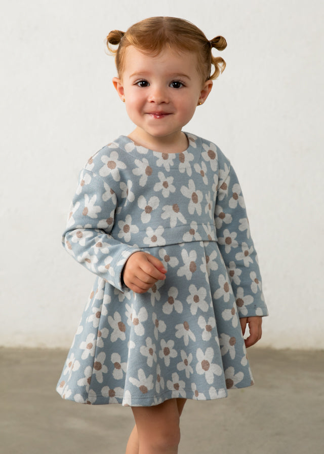 Vestido estampado jacquard bebé