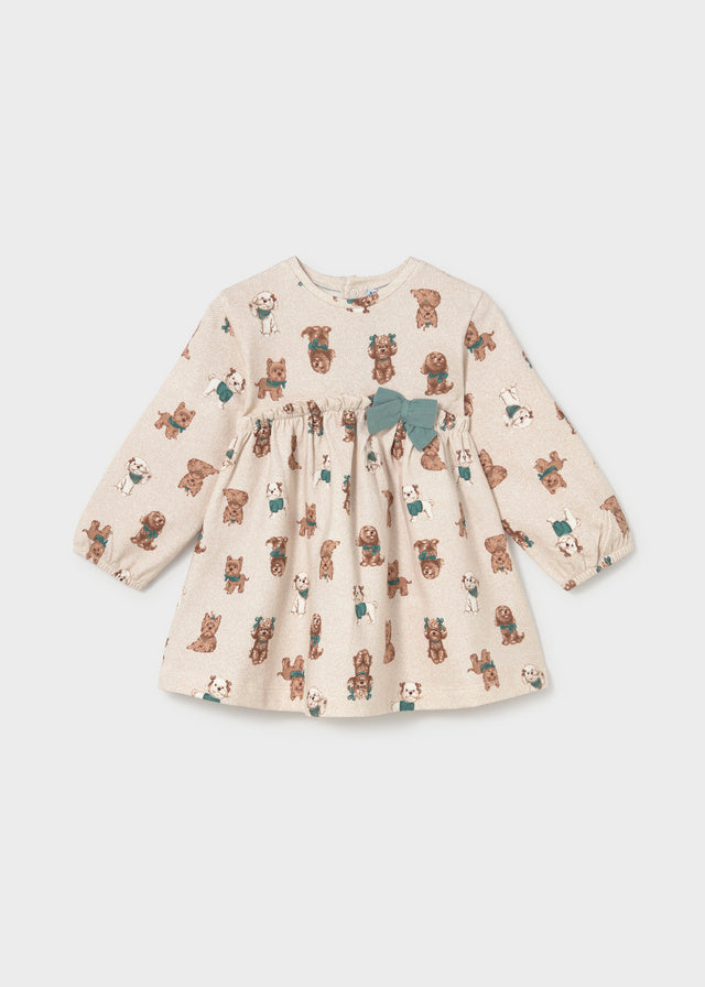 Vestido lazo estampado bebé