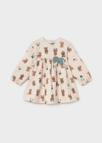 Vestido lazo estampado bebé