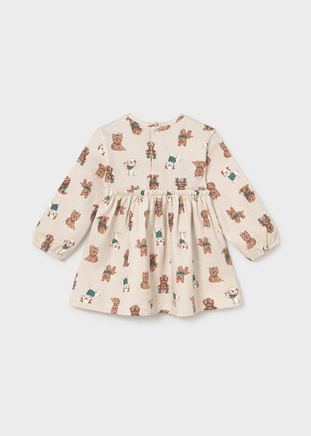 Vestido lazo estampado bebé