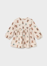 Vestido lazo estampado bebé