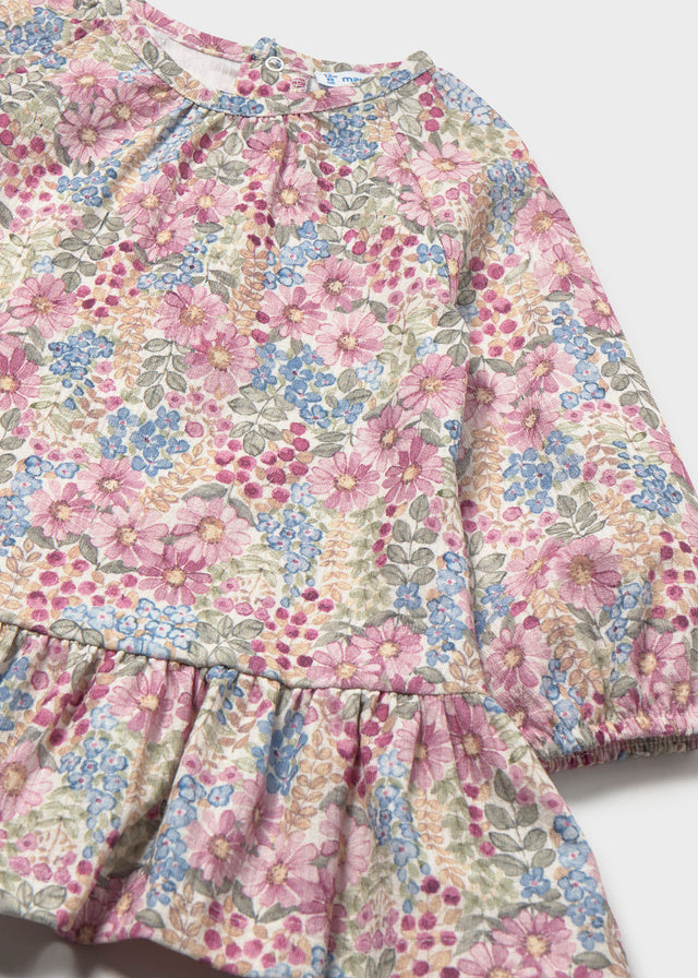 Vestido bambula estampado bebé