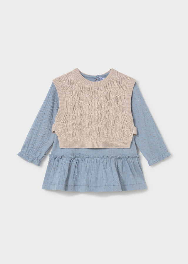 Vestido con chaleco bebé