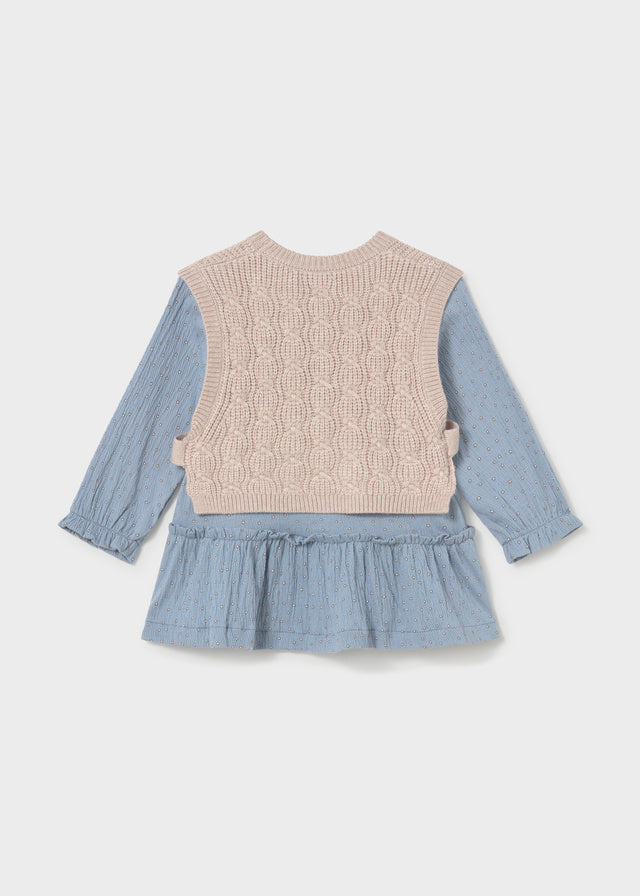 Vestido con chaleco bebé