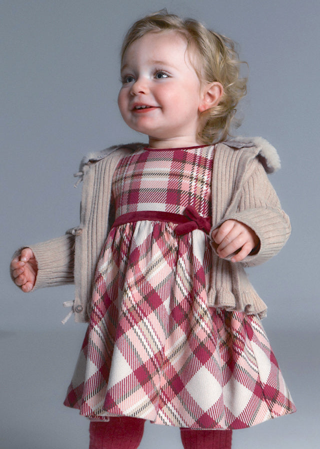 Vestido cuadros bebé