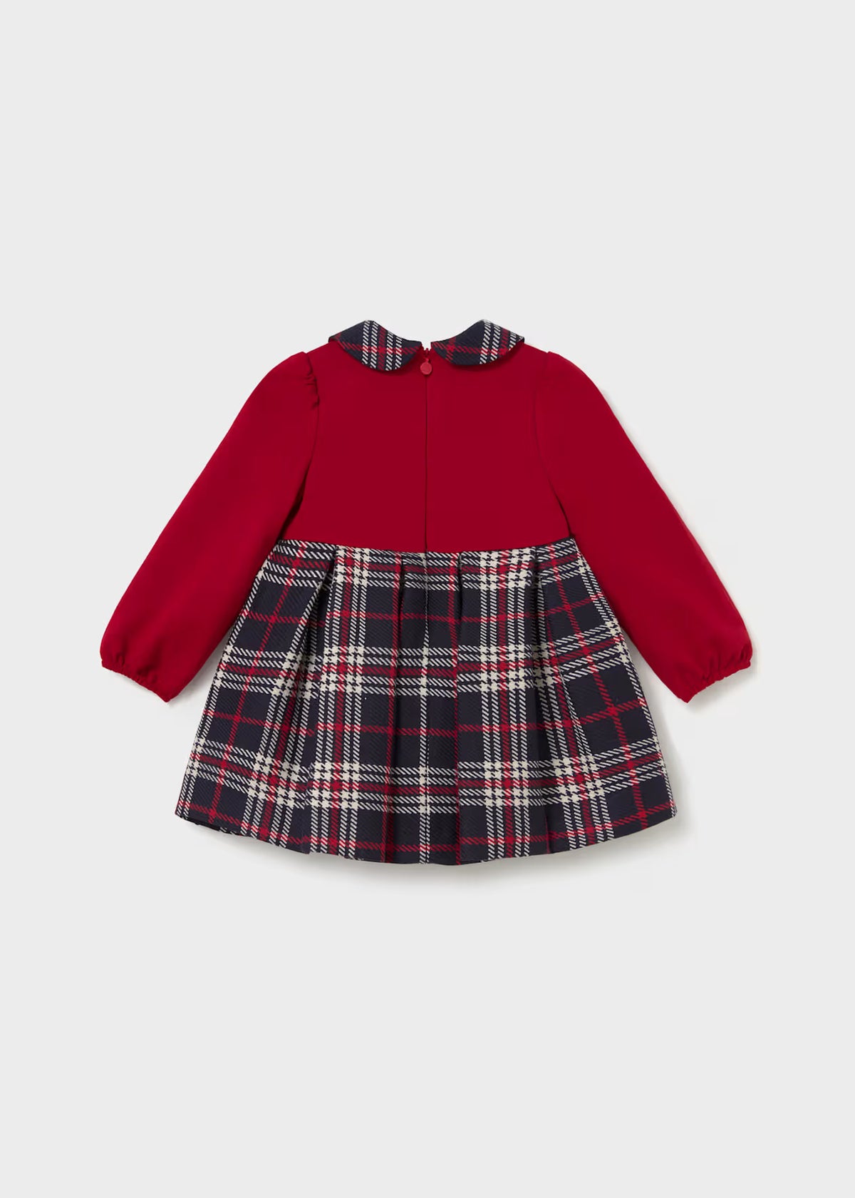 Vestido combinado cuadros bebé