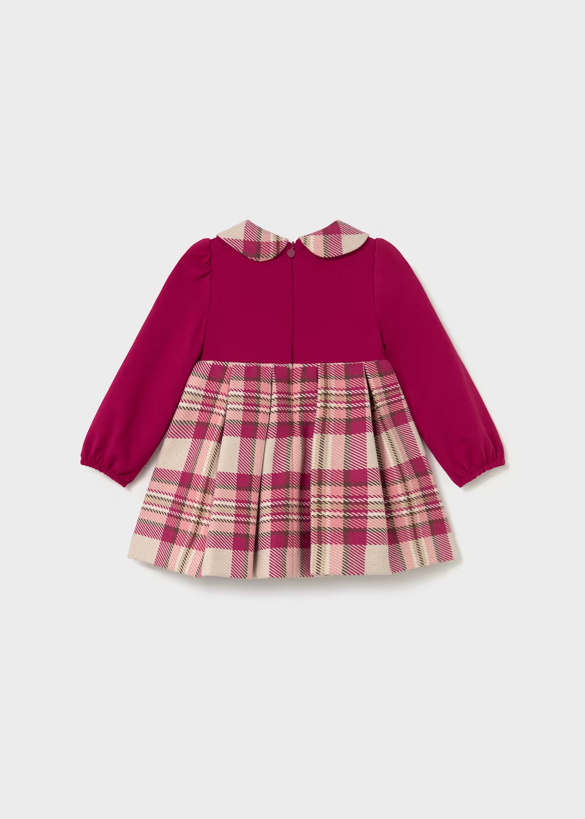 Vestido combinado cuadros bebé