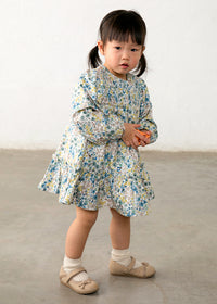 Vestido terciopelo estampado bebé