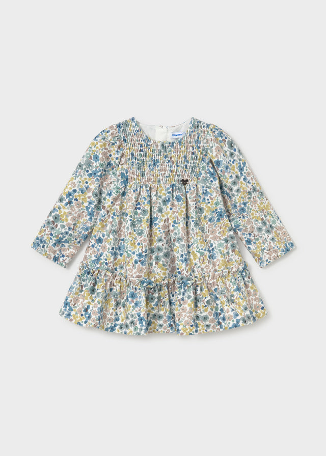 Vestido terciopelo estampado bebé