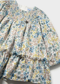 Vestido terciopelo estampado bebé