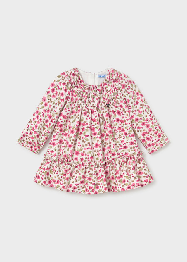 Vestido terciopelo estampado bebé