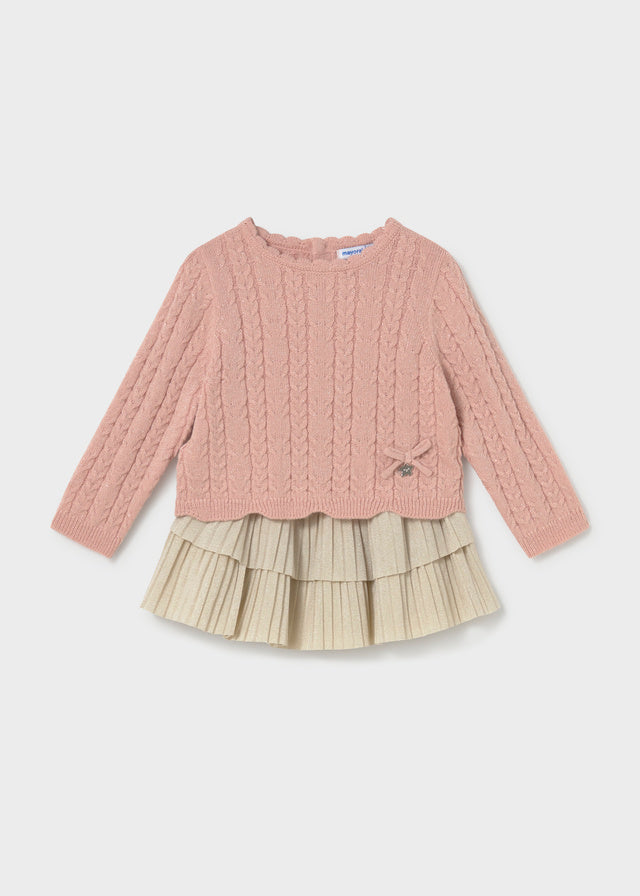 Conjunto falda volantes y jersey bebé