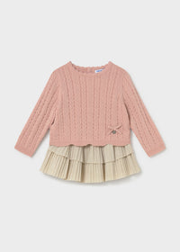 Conjunto falda volantes y jersey bebé