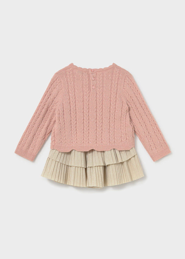 Conjunto falda volantes y jersey bebé