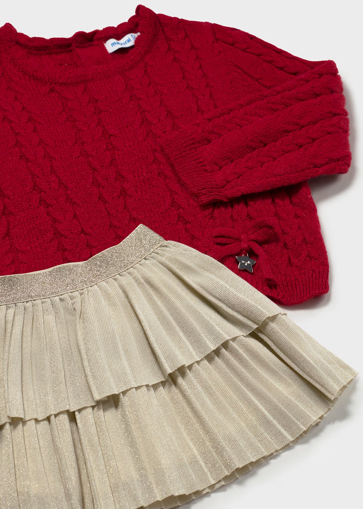 Conjunto falda volantes y jersey bebé