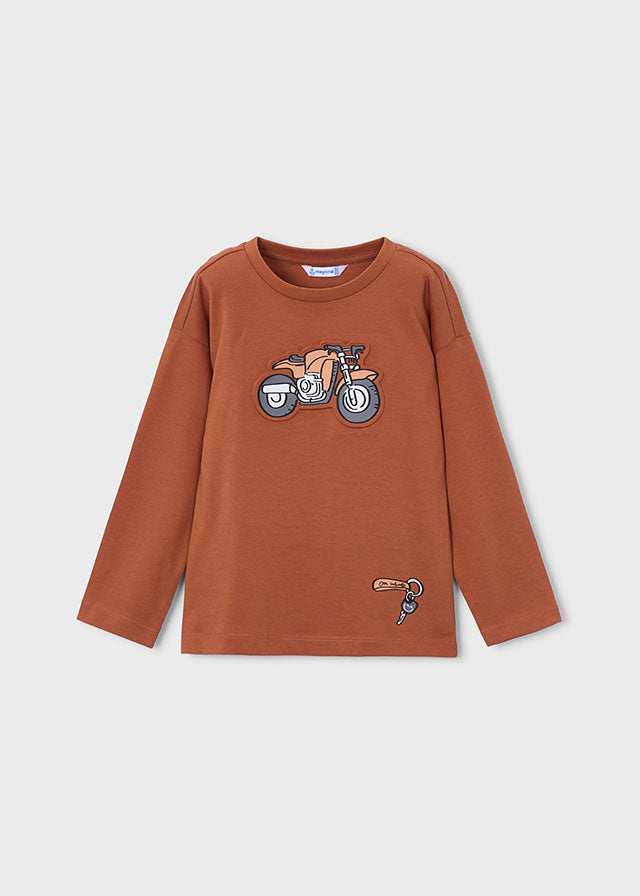 Camiseta vehículo relieve niño