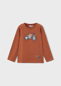 Camiseta vehículo relieve niño
