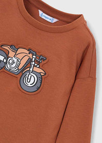 Camiseta vehículo relieve niño