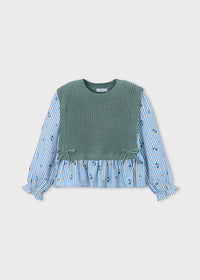 Camisa con top niña