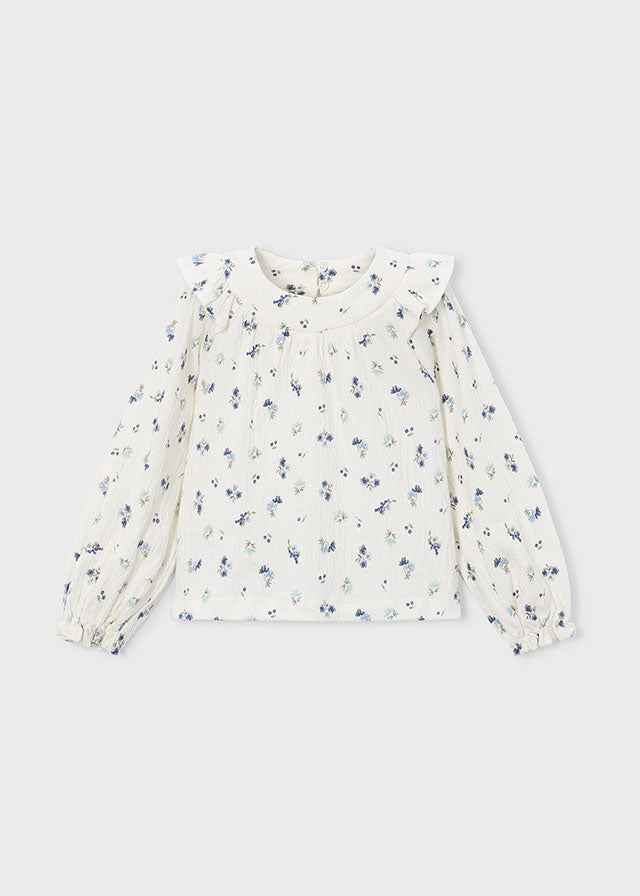 Blusa bambula estampada niño