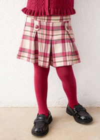 Bermuda cuadros niña