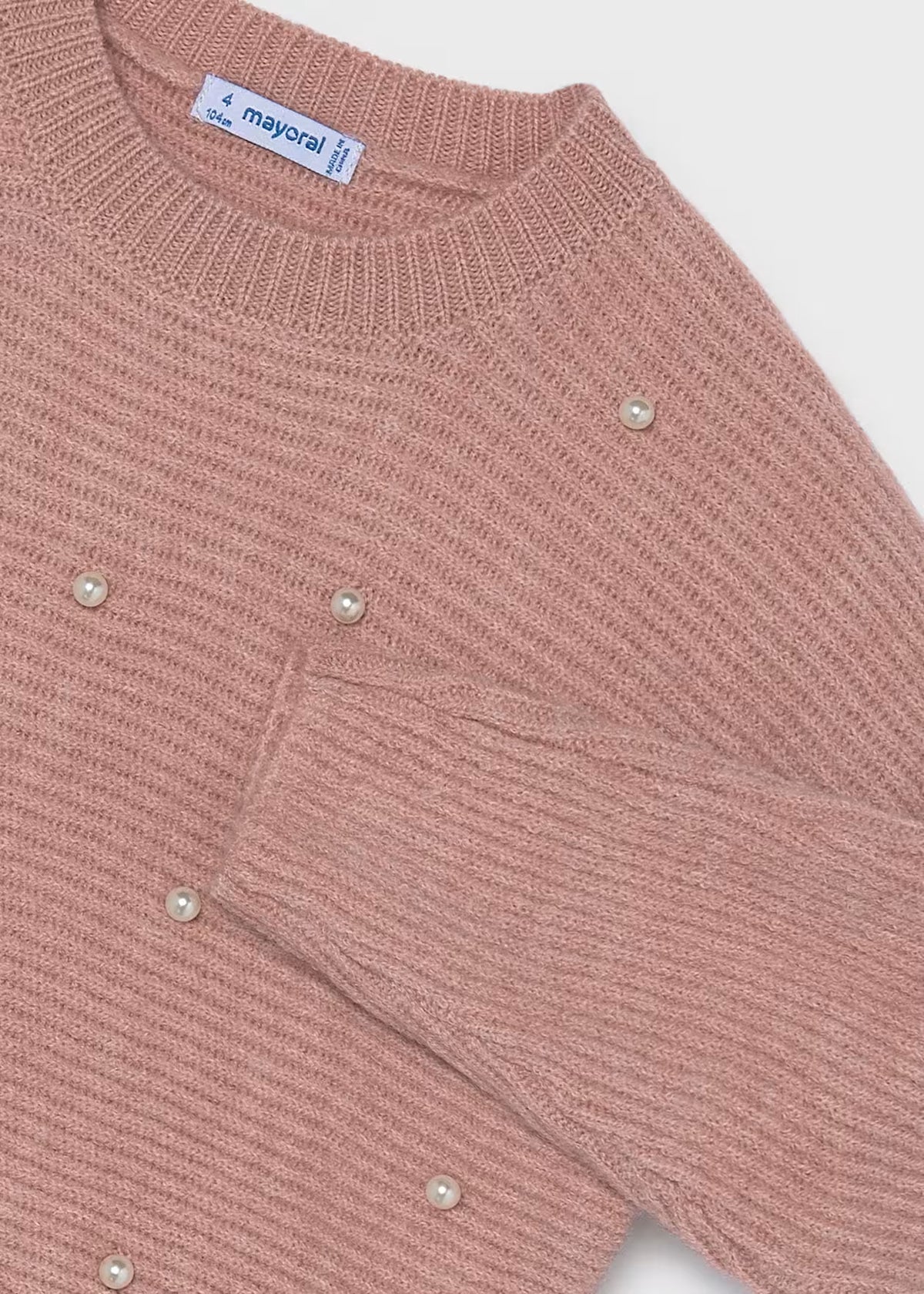 Jersey tricot perlas niña