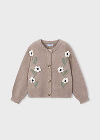 Rebeca tricot flores niña