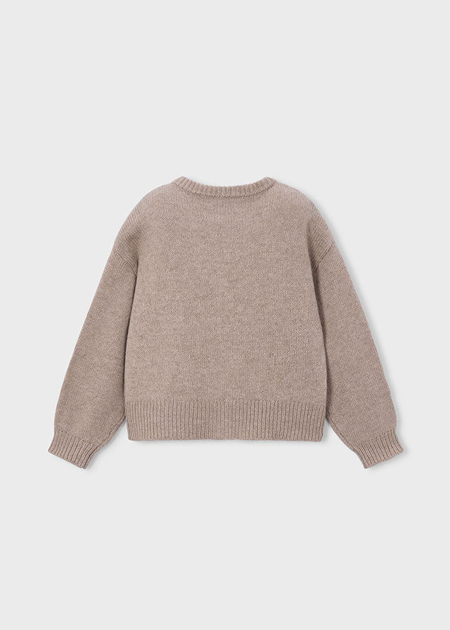 Rebeca tricot flores niña