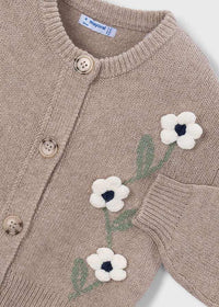 Rebeca tricot flores niña