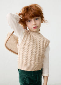 Chaleco tricot niña