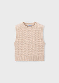 Chaleco tricot niña