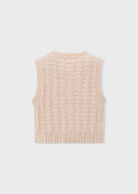 Chaleco tricot niña