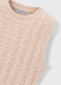 Chaleco tricot niña
