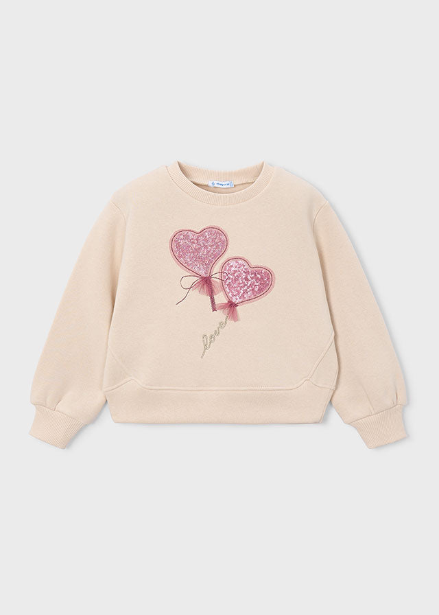 Sudadera apliques niña