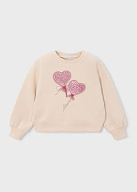 Sudadera apliques niña