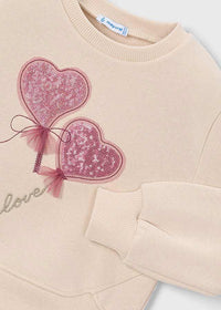 Sudadera apliques niña