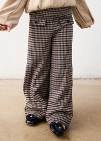 Pantalón largo jacquard niña