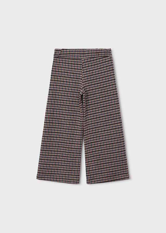 Pantalón largo jacquard niña