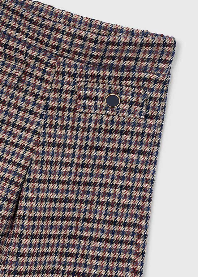 Pantalón largo jacquard niña
