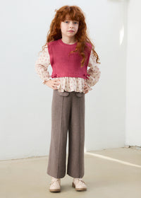 Pantalón tricot niña