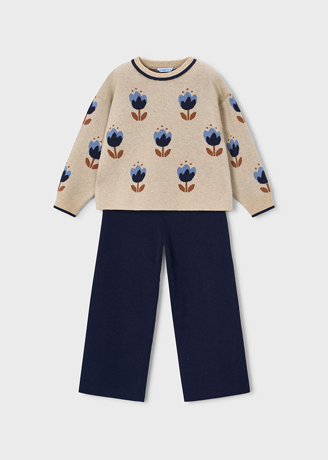 Conjunto pantalón y jersey niña