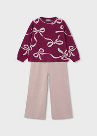 Conjunto pantalón y jersey niña