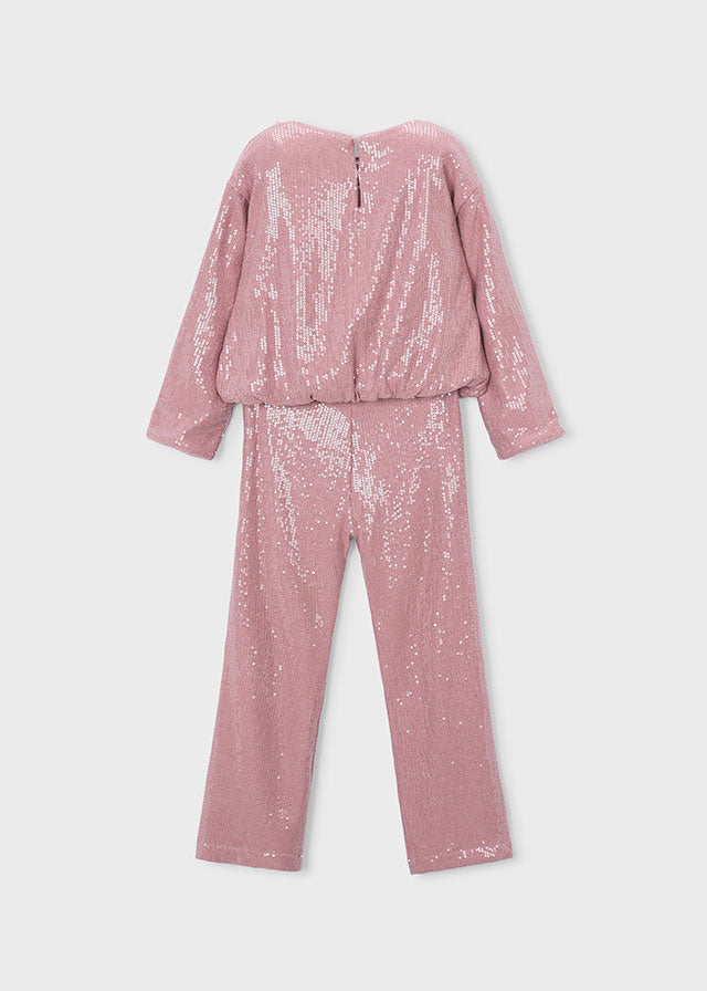 Conjunto pantalón y blusa lentejuelas niña