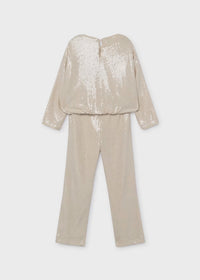 Conjunto pantalón y blusa lentejuelas niña