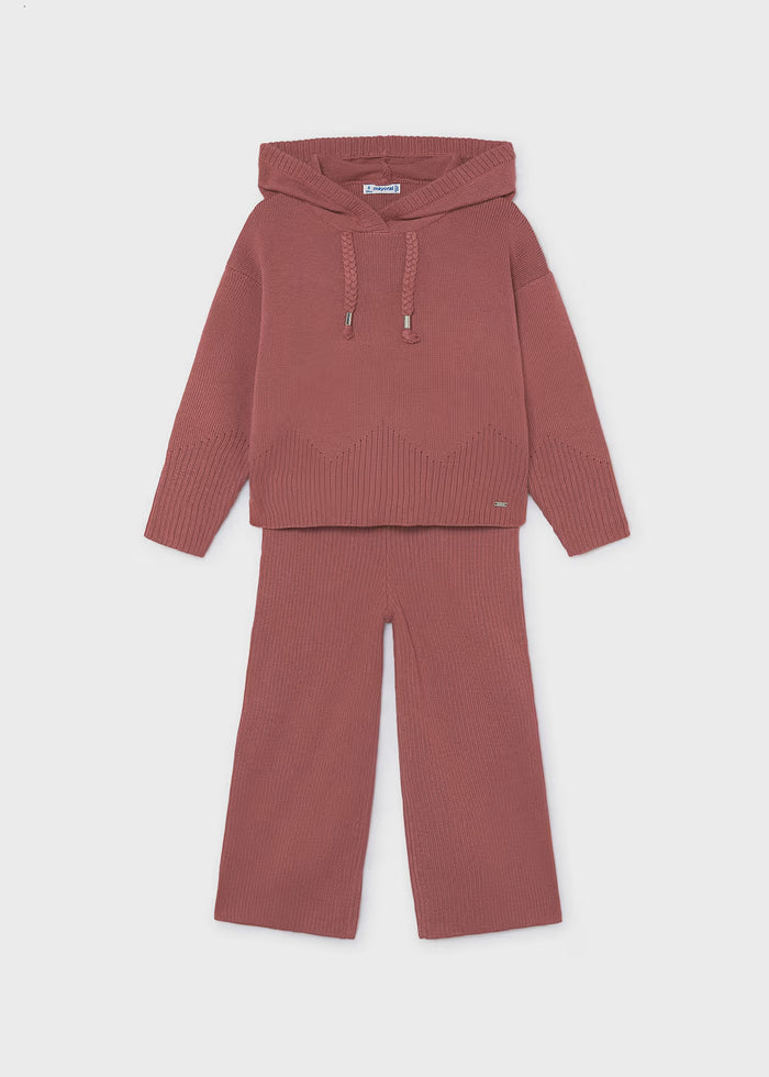 Conjunto pantalón y sudadera capucha niña