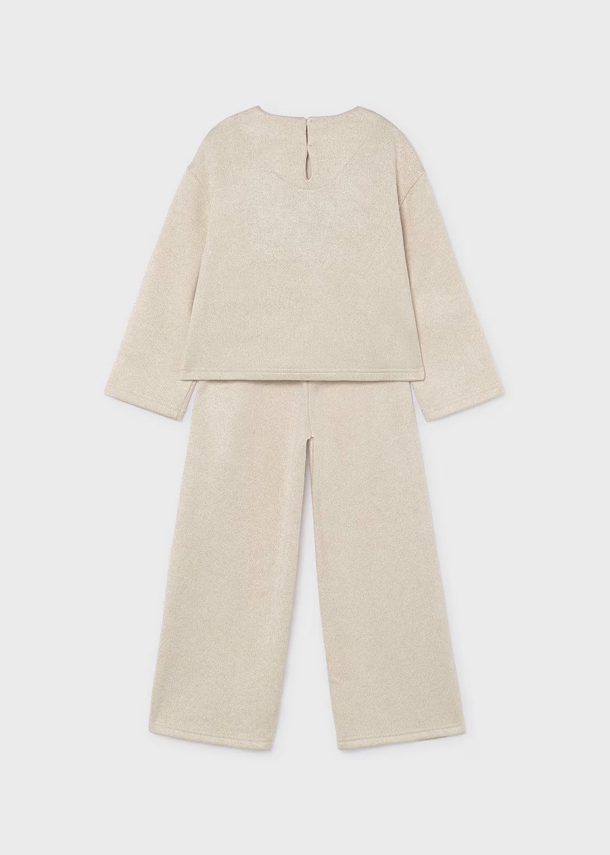 Conjunto pantalón y jersey lazos niña