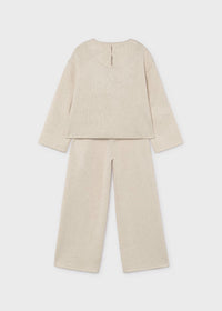 Conjunto pantalón y jersey lazos niña