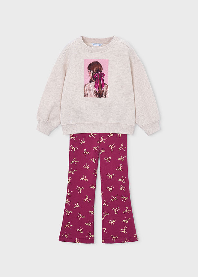Conjunto legging y sudadera niña